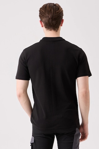 Galanthus Polo Yaka T-shirt - Pamuklu, Nefes Alabilir, Klasik Tasarım Siyah