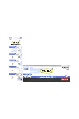 Ag4 Lr-66 Düğme Pil Alkalin 1.5v 10lu Kart Ym-9ag4 5570