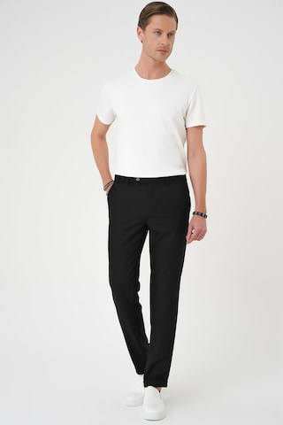 Efor Comfort Fit Beli Lastikli Dokulu Siyah Jogger Pantolon P 1186 Siyah