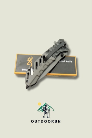 Browning Titanyum Kurtarma Kamp Çakısı 21 Cm siyah