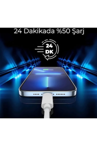 Woyax By Deji iPhone 15 16 - 15 16 Pro - 15 16 Plus - 15 16 Pro Max Uyumlu 25 W Type-c Hızlı Şarj Aleti
