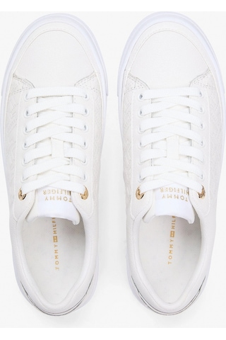 Tommy Hilfiger Th Platform Kapitone Kadın Beyaz Sneaker Fw0fw09265ybl Beyaz