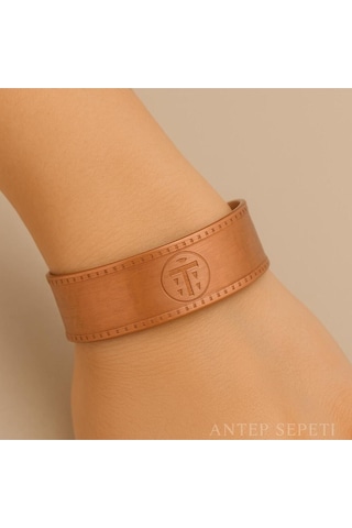 Bakır Klasik Bileklik Kırmızı