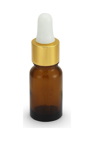 20ml - Amber Damlalıklı Kahverengi Cam Şişe - 10 Adet