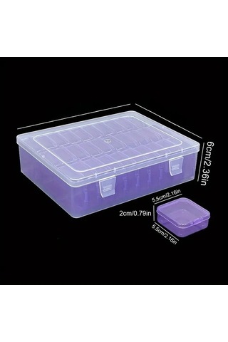 30 Izgara 5.5 Beyaz İç Kutu + Dış Kutu 30 Izgara Saklama Kutusu, Renkli Ve Taşınabilir A