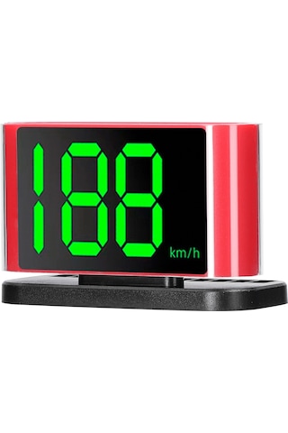 Jeehugo Araç Usb Hud Göstergesi, Hız Ölçer Ve Güven Uyarı Cihazı, Numara Gösterim Bölgesi İle Mavi Renk, 12v, Abs Malzeme