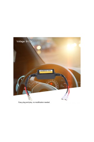 Konesam Led Far Ve Sis Farı Hatası Giderici Decoder Seti 2 Adet - Canbus Uyumlu, Titreme/radyo Paraziti Sorunları Çözücü, Plug&play