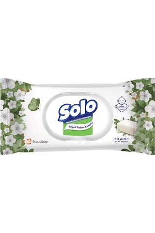 Islak Havlu Beyaz Sabun Kokulu Paket 90 Yaprak 540 Yaprak Bebek Kullanımına Uygun 6'lı Set