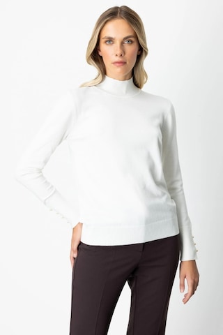 On Fashion Kadın Dik Yaka Basic Ekru Kazak 63514 Ekru