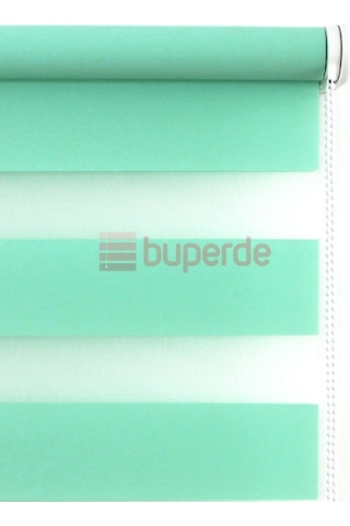 Buperde Su Yeşili Eko Zebra Stor Perde