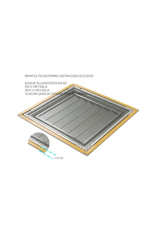 Winlüx Beyaz Boyalı Alüminyum Menfez Banyo Wc Havalandırma (355926202)