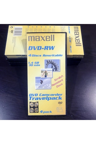 Maxell DVD-RW 4x8 CM Camcorder Disc Travelpack 30 DK Dwd - Rw