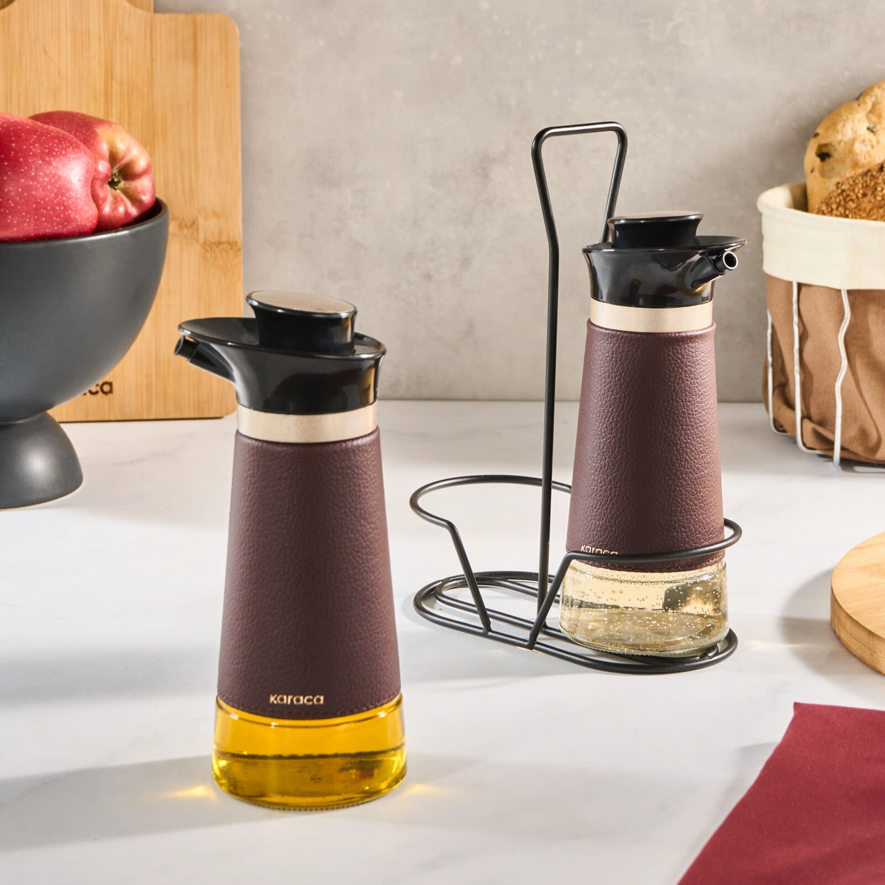 Karaca New Latin Cam Yağlık Ve Sirkelik Kahverengi 220 ml