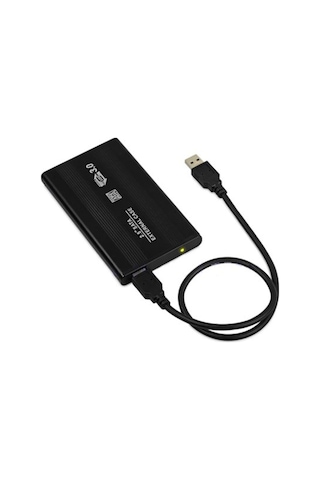 2.5 Hdd Kutusu Usb 3.0 Hardisk Kutusu Metal Gövde Harici Kutu - Siyah