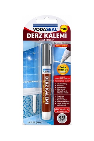 10 Adet Gri Derz Kalemi Su Bazlı - Kokusuz Yedek Uç