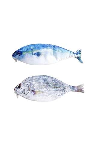 Yaratıcı Hediye Balık Şeklinde Kalem Çantası Kalem Kutusu Fermuarlı Kese Okul Kırtasiye Simülasyonu Tuzlu Balık Deniz Balığı Kalem Kutusu 2 Adet D- Whitebait Lüfer Çok Renkli