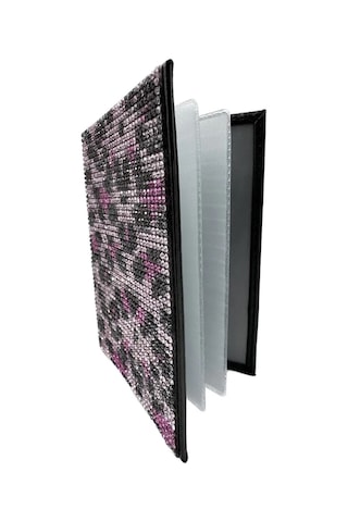 Oasis Life Pembe Taşlı Leopar Desenli Ruhsat Kılıf Kabı