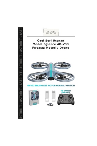 Özel Seri Uçuran Model Eğlence 4d-v33 Fırçasız Motorlu Drone