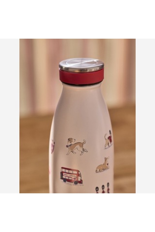 Krem Paslanmaz Çelik Termos 350 Ml