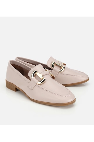 Hotiç Kadın Deri Bej Toka Detaylı Klasik Loafer 01ayh321830a700 01ayh321830a700 Bej