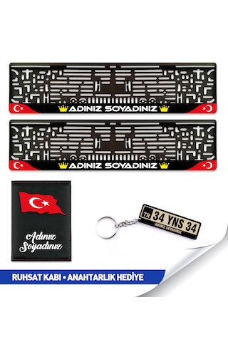 İsme Özel Plakalık Seti