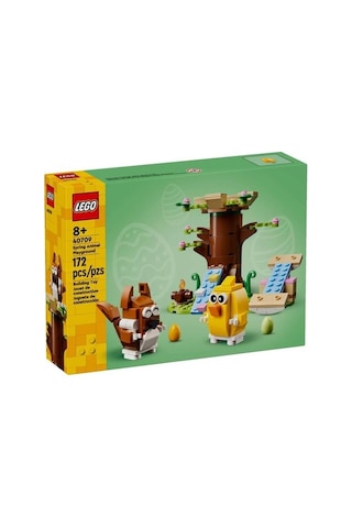 LEGO® İlkbahar Hayvan Parkı 40709 - 8 Yaş ve Üzeri Çocuklar için Kuş ve Sincap İçeren Yaratıcı Oyuncak Yapım Seti (172 Parça)