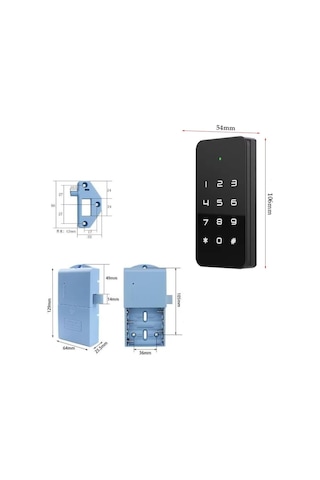 Ayt Powermaster Pm-26728 Rfıd Ve Tuş Panelli Dijital Elektronik Kapı Dolap Kilidi 2'li Paket Şifrematik