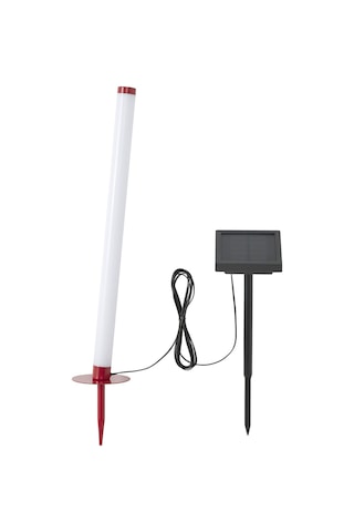 Led'li Güneş Enerjili Aydınlatma, Kırmızı, 45 Cm
