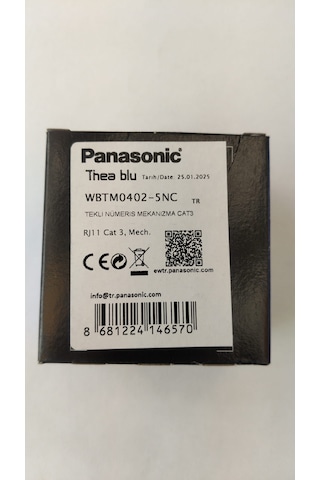 Thea Blu Tekli Nümeris Cat3 Mekanizma Wbtm0458-5nc