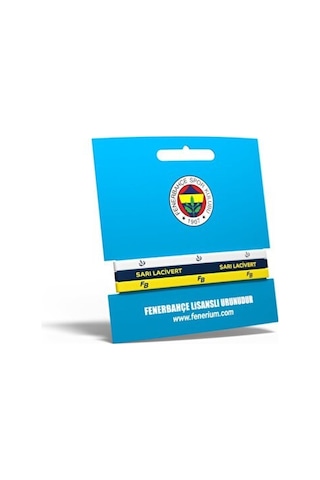 Fenerbahçe 3'lü Silikon Bileklik Kanarya Baskı Kutulu 001
