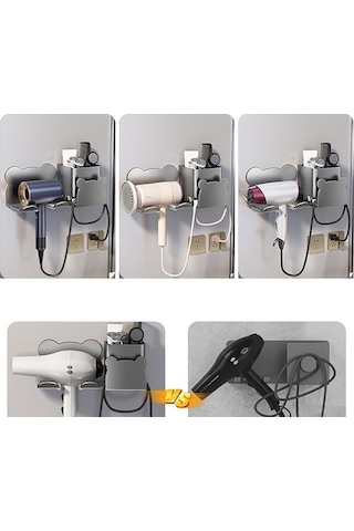 Wondernest Saç Kurutma Makinesi Rafı, Lichen Kurutma Makinesi Gt Gri