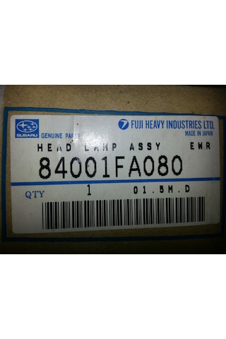 84001fa080 Subaru Impreza Sağ Far