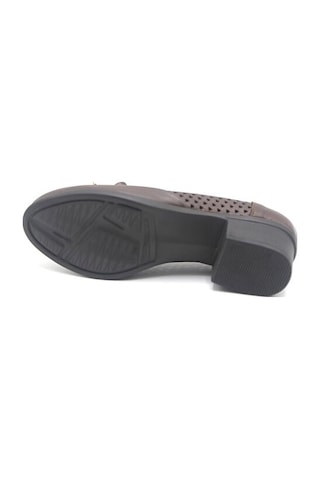 Castle Black 24556 Kadn Deri Comfort Ayakkabı Kahve Kahverengi