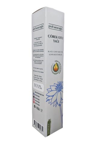 Prof Saracoglu Soğuk Sıkım Çörekotu Yağı 250 ML