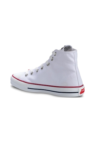 Slazenger School Erkek Bilekli Beyaz Keten Sneaker Spor Ayakkabı Beyaz