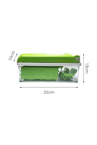 Moveevo Mutfak Multifonksiyon 13'lü Gıda Dilimleyici - Sebze Meyve Soyucu, Kıyma, Küp, Dilim Ve Izgara Aleti Seti Diğer