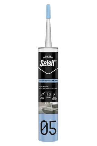 Selsil Şeffaf Duşakabin Mutfak Banyo Silikonu Küf Tutmaz Suya Dayanıklı