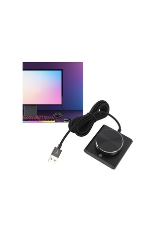 Xindoker Usb Ses Kontrolü Dönme Butonu - Tek Tuşlu Sessiz Mod, 360 Derece Hassas Ayar, Alüminyum Gövde, Usb Plug & Play, Win/mac/android Uyumlu
