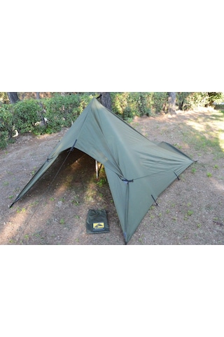 Bushlove Bushcraft Premium 4 Mevsim Tarp Tente 4 M x 3 M Çok Renkli