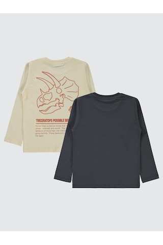 Civil Boys Erkek Çocuk 2'li Sweatshirt 5-13 Yaş Antrasit Antrasit