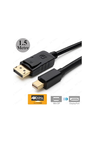 Mini Displayport (Thunderbolt) to Displayport Kablo 1.5 Metre