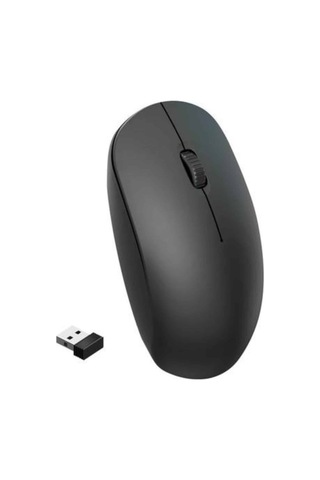 Ergonomik Tasarım Kablosuz Siyah Mouse Hassas Uzun Ömürlü Mi