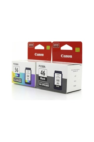 Canon Pg-46 /cl-56 Pixma E404/e414/e464/e484 Siyah Ve Renkli Kartuş