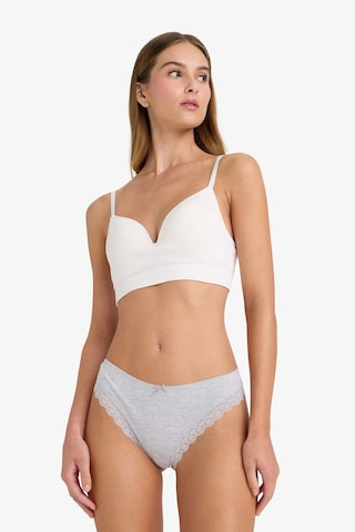 Defacto Dantel Detaylı Ribana 3'lü Brazilian Külot-fall İn Love D8672AX25AUGR93 Gri