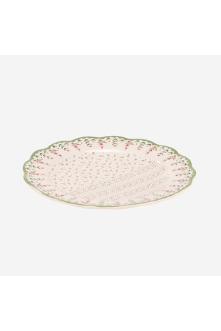 Yeşil Porselen Yemek Tabağı 26,5 Cm