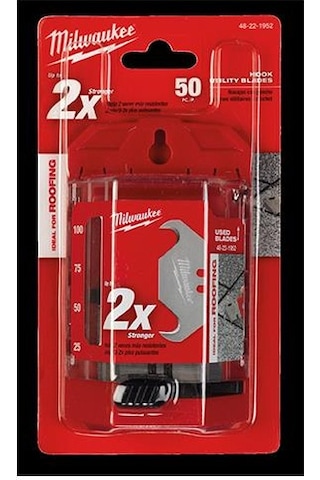 Milwaukee T48221952 Ağır Hizmet Tipi Maket Bıçağı Yedeği 50’Li. K