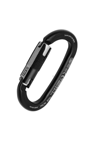 Kong Ovalone Alu Rıse Lock 26kn Otomatik Triactlock 3 Kilitli Alüminyum Oval Karabina 712le0npnkk Bl Siyah