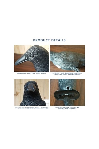 Dancemonkey Bitki Koruyucu Haşere Kovucu Heykel Karga+yıldız, Doğa İle Uyumlu Köpek