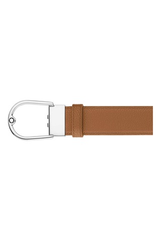 Montblanc At Nalı Paladyum Kaplama Pim Tokalı Kemer 198630 Kahverengi