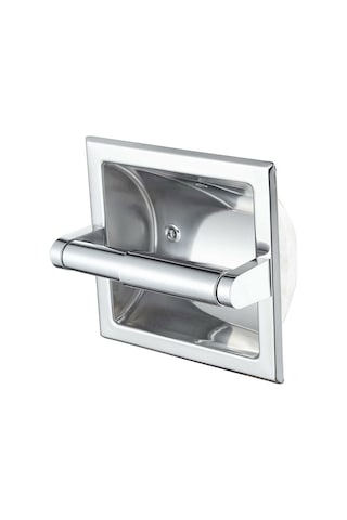 Yunboo Gömülü Tuvalet Kağıdı Tutucu, 304 Paslanmaz Çelik, Korozyona Dayanıklı, Uzun Omürlü, Mat Siyah, Kolay Kurulum, Uzun Boylu Çubuk Gümüş